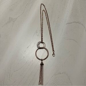 💙Necklace with hoops and chains